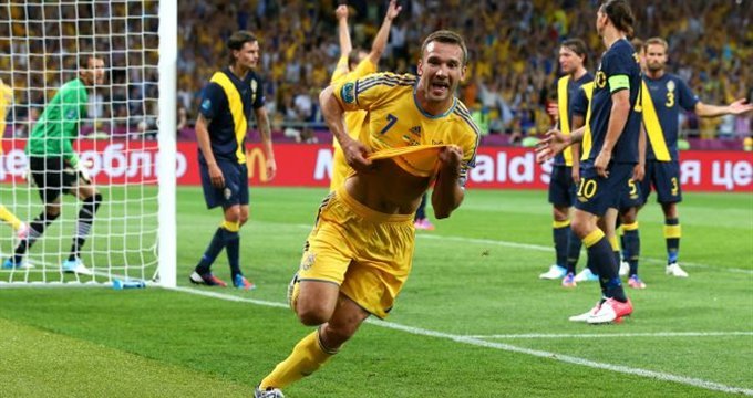 Украина - Швеция 2:1. Видео
