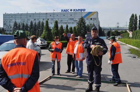 На Хмельницькiй АЕС вiдбулось загальностанцiйне протиаварiйне тренування
