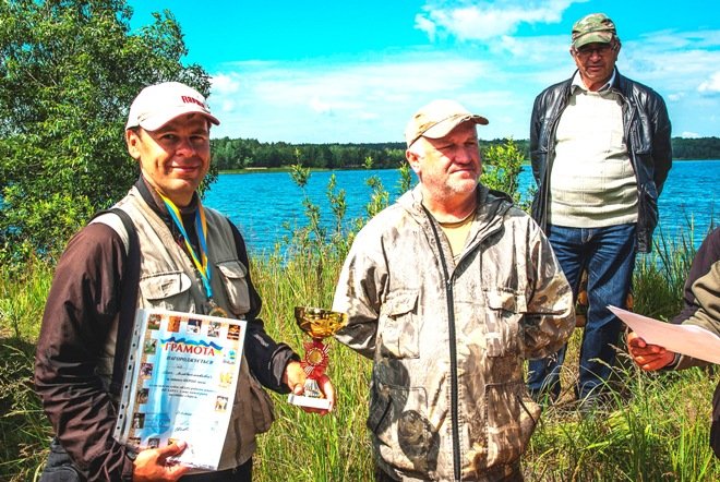 Кубок «Клубу рибалок-аматорів ВП ХАЕС"  дістався Олегу Гею