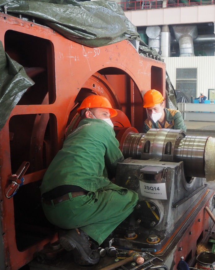 Тривають ремонтно-модернізаційні  роботи на  енергоблоці №2