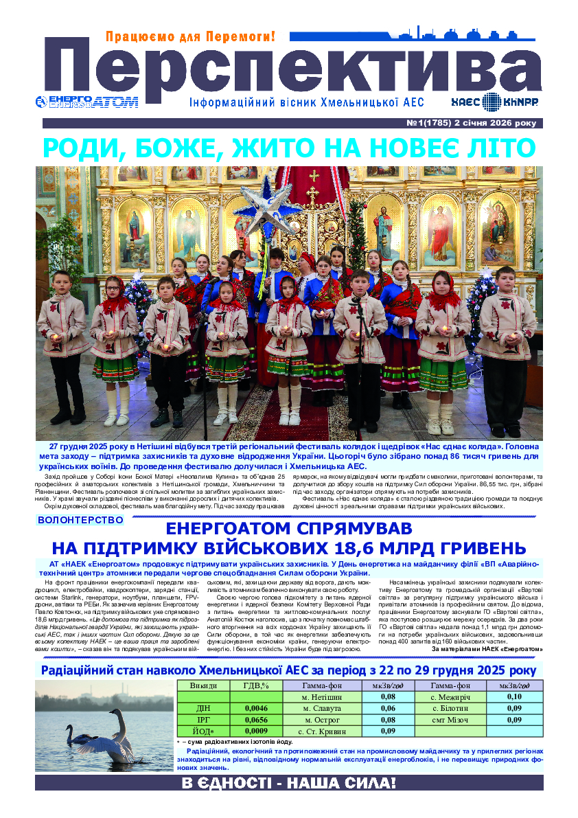 Перспектива №1 від 2 січня 2026 року